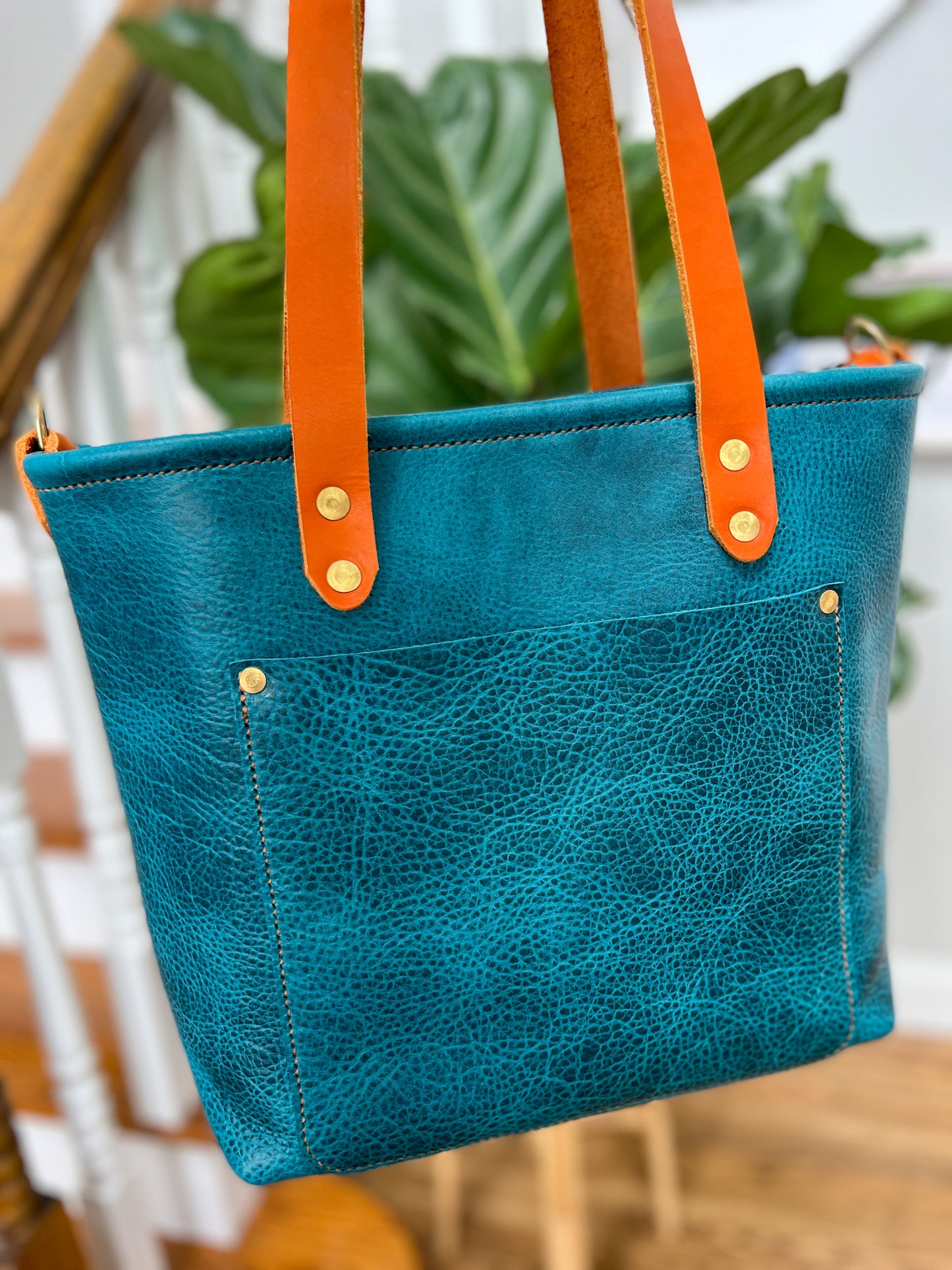 Classic Tote in Blue Moon Bison