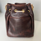 Emery Drawstring Bucket in Mocha