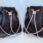 Emery Drawstring Bucket in Mocha