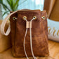 Emery Drawstring Bucket in Timber