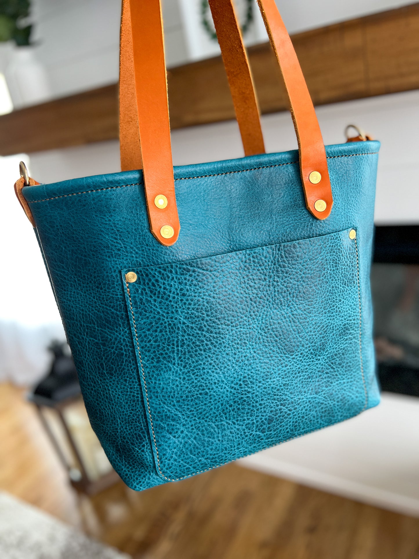 Classic Tote in Blue Moon Bison