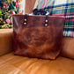 Medium Tote in Maple Glazed Bison Leather