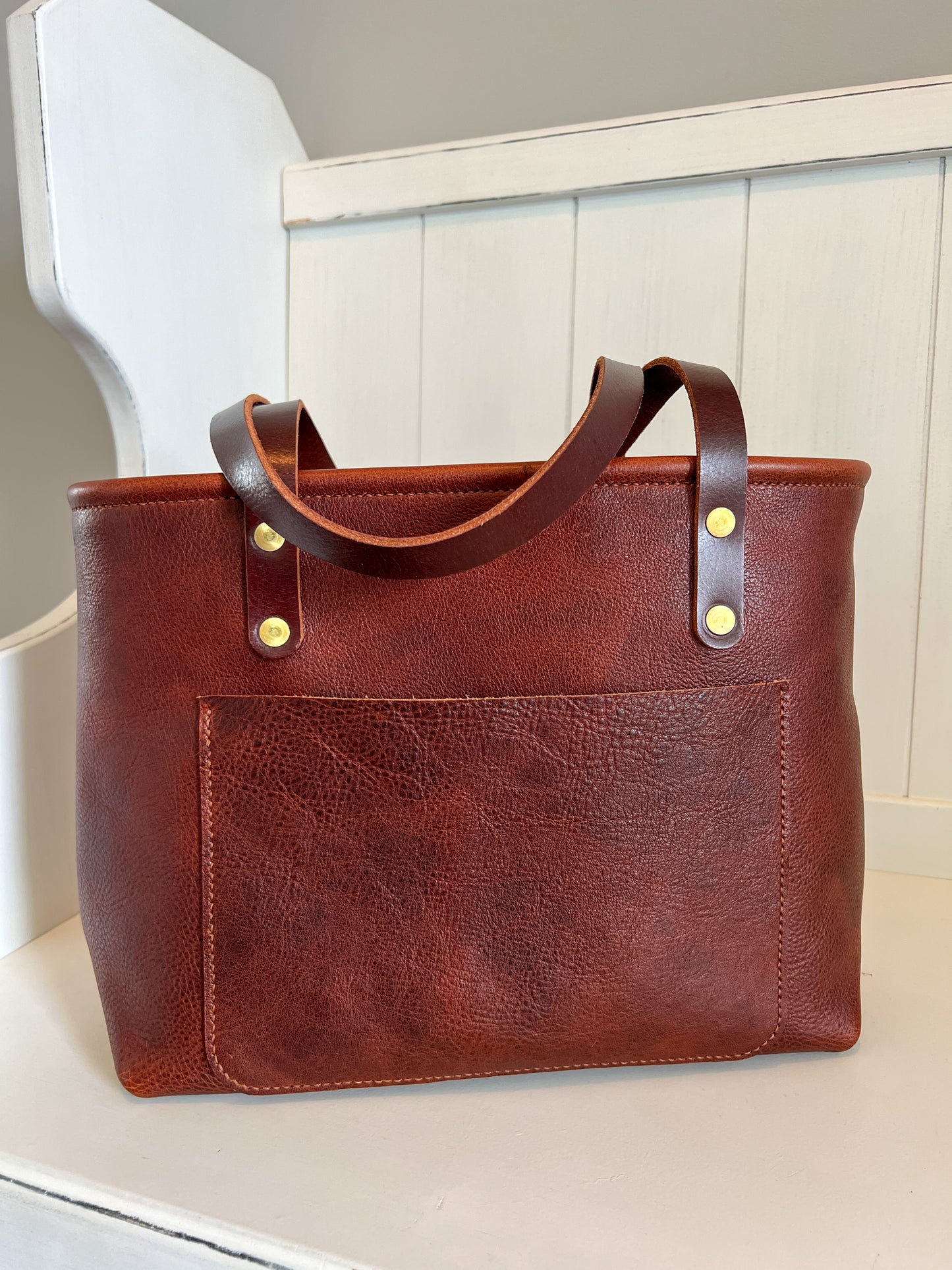 East-West Shopper in New Cognac