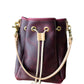 Emery Drawstring Bucket in Purple Kodiak