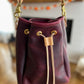 Emery Drawstring Bucket in Purple Kodiak