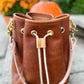 Emery Drawstring Bucket in Cider